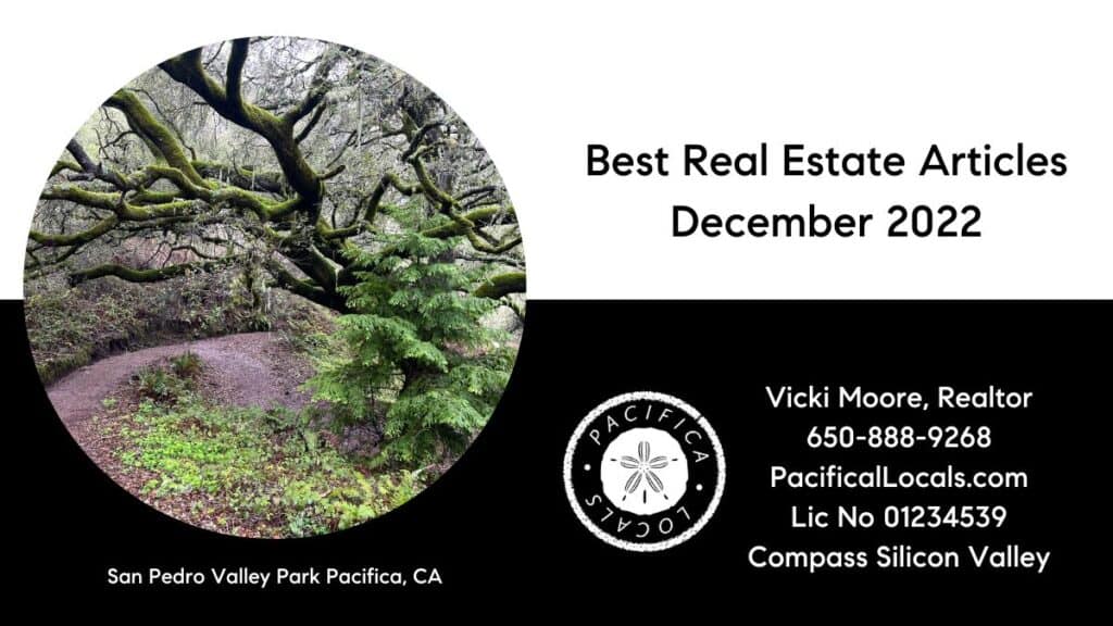 Image of large, old tree covered in moss in San Pedro Park, Pacific, CA. article title: Best Real Estate Articles December 2022