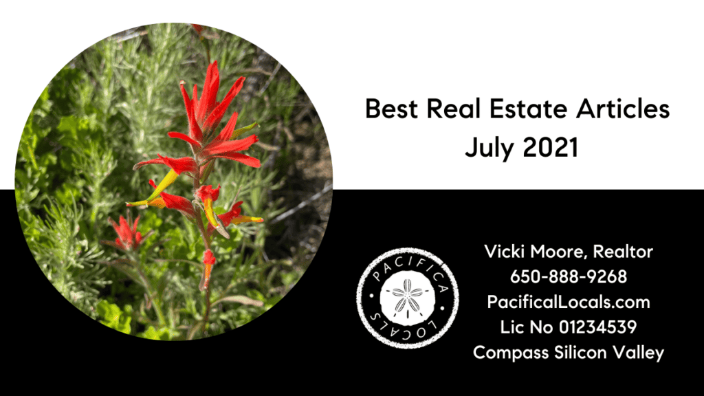 article title: Best Real Estate Articles July 2021 image: deep red flowers