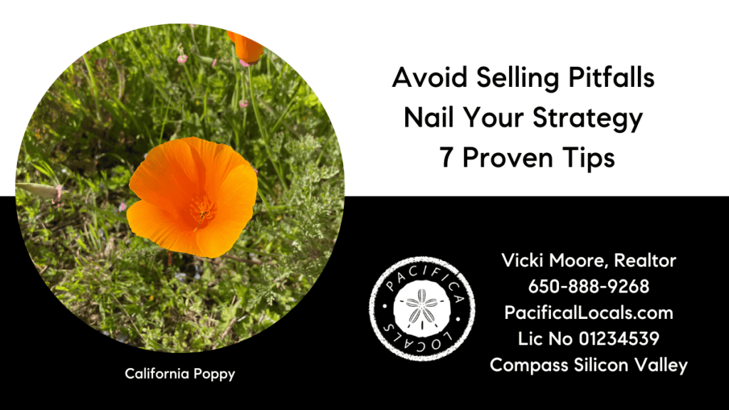 article title: avoid home selling pitfalls image: bright orange California Poppy